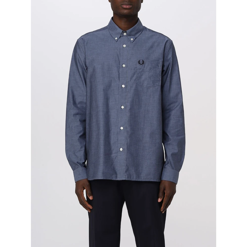 Fred Perry Ανδρικό Πουκάμισο Button Down Collar Shirt M5650-111 Μπλε