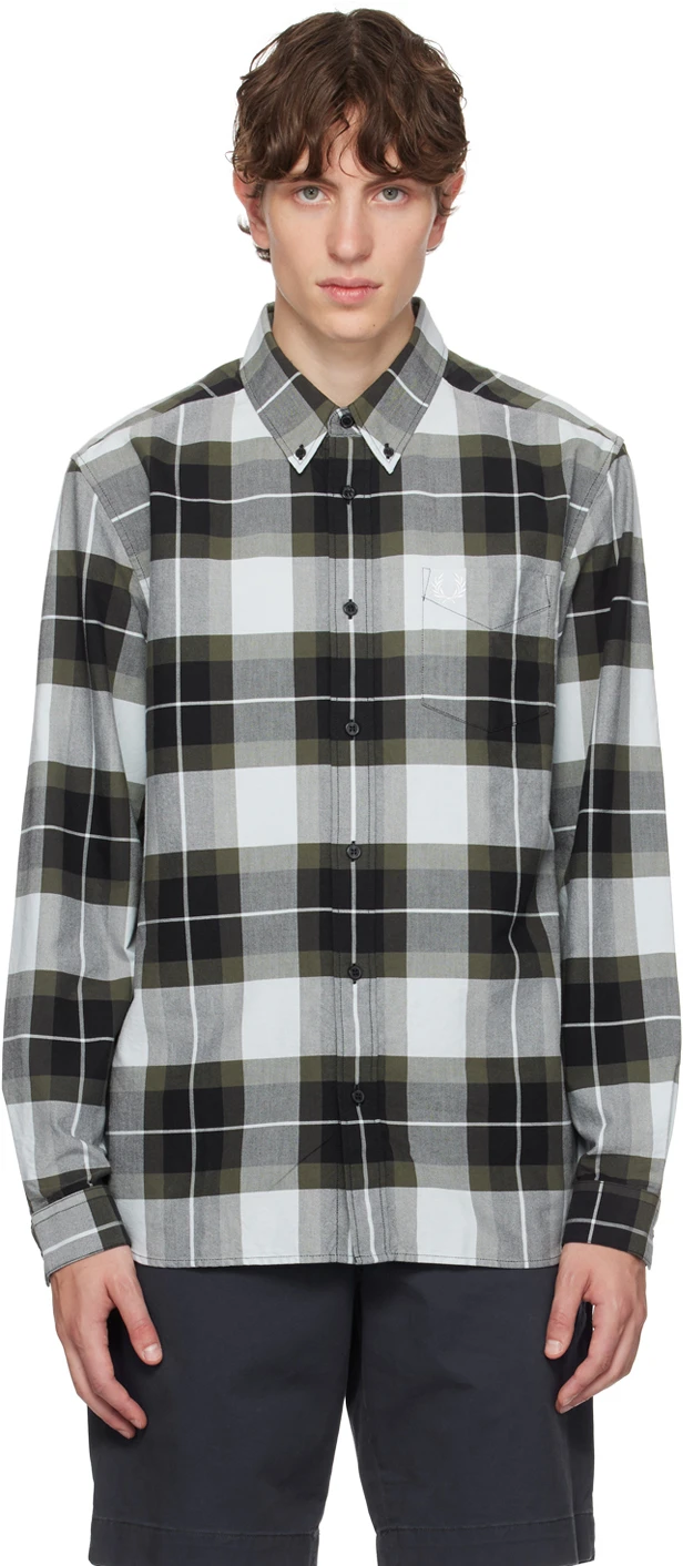 Fred Perry Ανδρικό Πουκάμισο Καρό Tartan Shirt M6573-R30 Μπλε