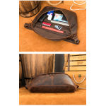 Δερμάτινη τσάντα μέσης/ώμου Cardinal 9084 coffee