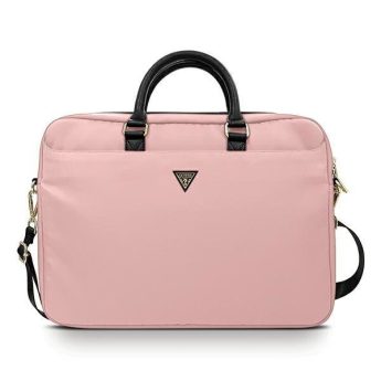 Guess Χαρτοφύλακας -Τσάντα για laptop 16" Nylon Triangle Logo GUCB15NTMLLP -Ροζ