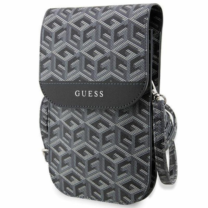 eng pl Guess Handbag GUWBHGCFSEK black black GCube Stripe 150235 1 tobros.gr