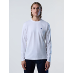 North Sails Ανδρική Μπλούζα T-Shirt Organic Long-sleeved T-shirt with logo patch 692902000101 Λευκό
