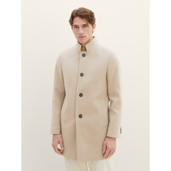 Tom Tailor Ανδρικό Παλτό Button Coat 1037337-12628 Μπεζ