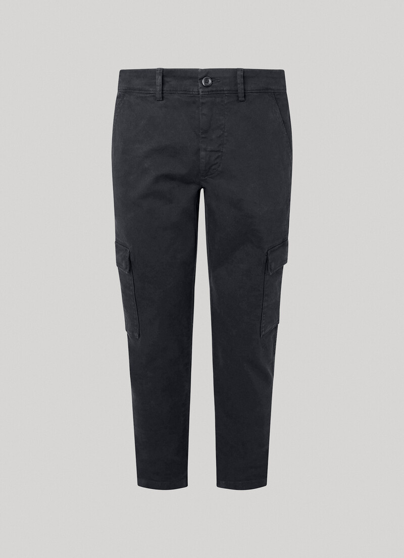 Pepe Jeans Ανδρικό Παντελόνι Slim Cargo PM211641-999 Μαύρο