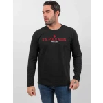 Us Polo Assn. Ανδρικό T-Shirt Μακρυμάνικο Joel 168 66772 52956-199 Μαύρη