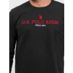 Us Polo Assn. Ανδρικό T-Shirt Μακρυμάνικο Joel 168 66772 52956-199 Μαύρη