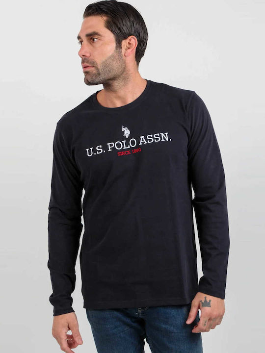 Us Polo Assn. Ανδρικό T-Shirt Μακρυμάνικο Joel 168 66772 52956-179 Μπλέ σκούρο