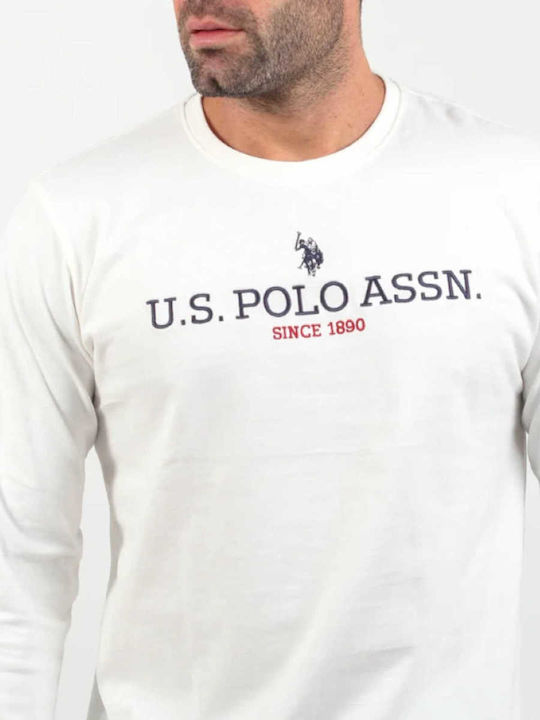 Us Polo Assn. Ανδρικό T-Shirt Μακρυμάνικο Joel 168 66772 52956-101 Λευκό