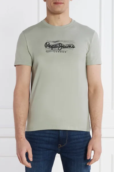 Pepe Jeans Ανδρικό T-shirt Castle PM509204-701 Πράσινο