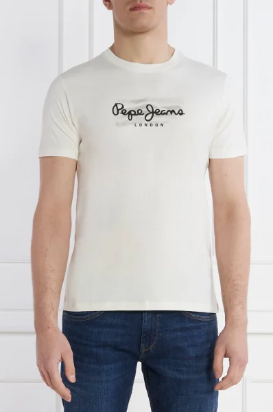 Pepe Jeans Ανδρικό T-shirt Castle PM509204-837 Chalk White