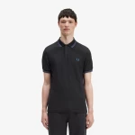 Fred Perry Ανδρική Μπλούζα Twin Tipped Polo M3600-T46 Μαύρο