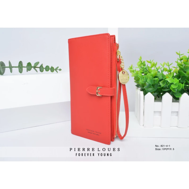 Γυναικείο πορτοφόλι Pierre Loues 821-4-1 κόκκινο