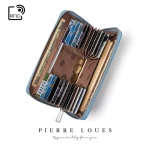 Γυναικείο πορτοφόλι Pierre Loues 928-4 γαλάζιο