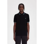 Fred Perry Ανδρική Μπλούζα Twin Tipped Polo M3600-U36 Μαύρο