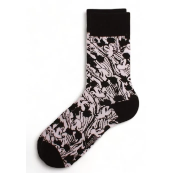 Κάλτσες Ανδρικές One Size 41-45 DISNEY CIMPA MICKEY MOUSE NEW GEN MC22195 Ασπρόμαυρες