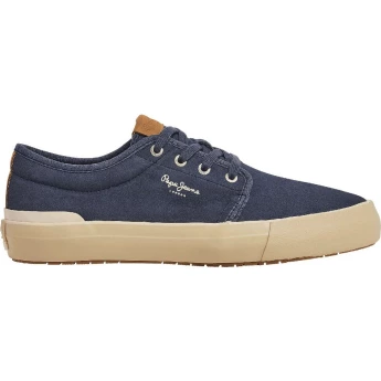 Pepe Jeans Ανδρικά Δερμάτινα Suede  Sneakers Ben Urban PMS31037-595 Μπλε