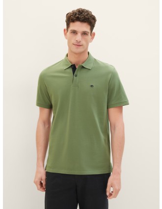 Ανδρική Μπλούζα Polo Κοντομάνικη Tom Tailor 1031006-21586 Πράσινο