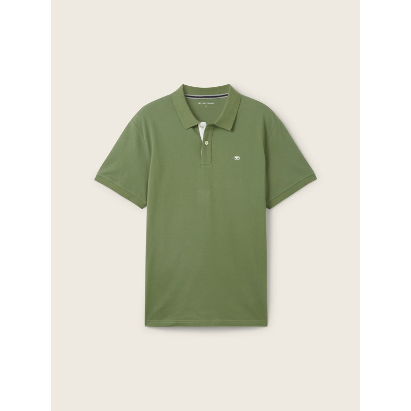 Ανδρική Μπλούζα Polo Κοντομάνικη Tom Tailor 1031006-21586 Πράσινο