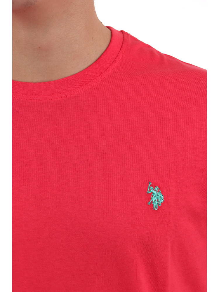 U.S. Polo Assn. Ανδρικό T-shirt Mick 6735949351-142 Κοραλί