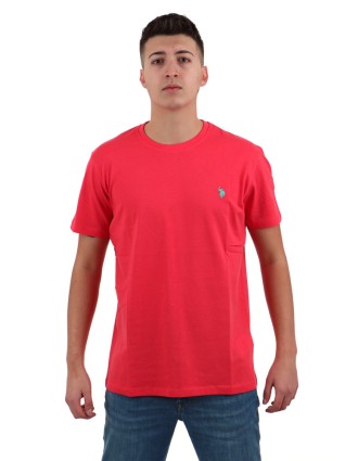 U.S. Polo Assn. Ανδρικό T-shirt Mick 6735949351-352 Κοραλί