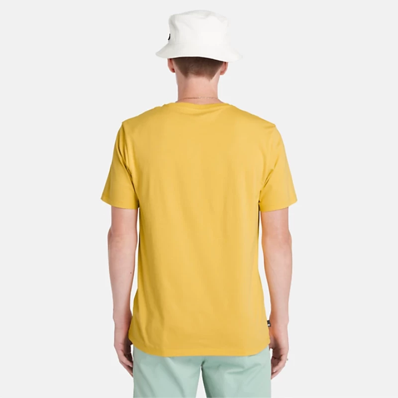 Timberland Ανδρική Μπλούζα T-Shirt River Tree Logo TB0A2C2REG4 Κίτρινο
