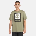 Timberland Ανδρική Μπλούζα T-Shirt Colored Short Sleeve Tee TB0A5QS2-590 Λαδί