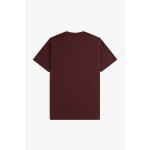 Fred Perry Ανδρική Μπλούζα Crew Neck T-Shirt M1600-R82 Μπορντό