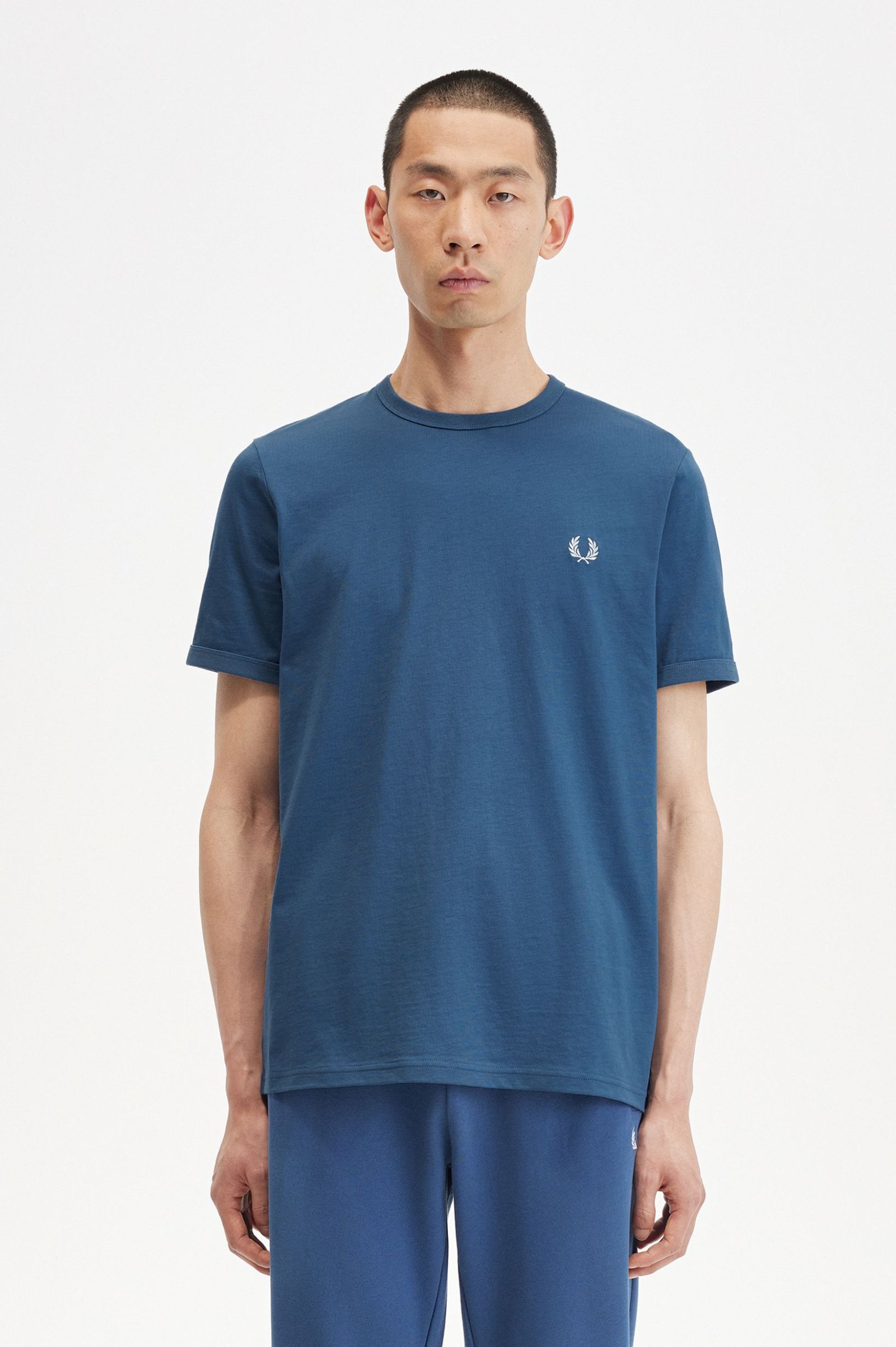 Fred Perry Ανδρική Μπλούζα Ringer T-Shirt M3519-V06 Ραφ