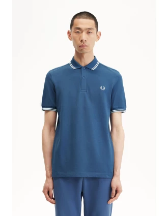 Fred Perry Ανδρική Μπλούζα Twin Tipped Polo M3600-U91 Ραφ
