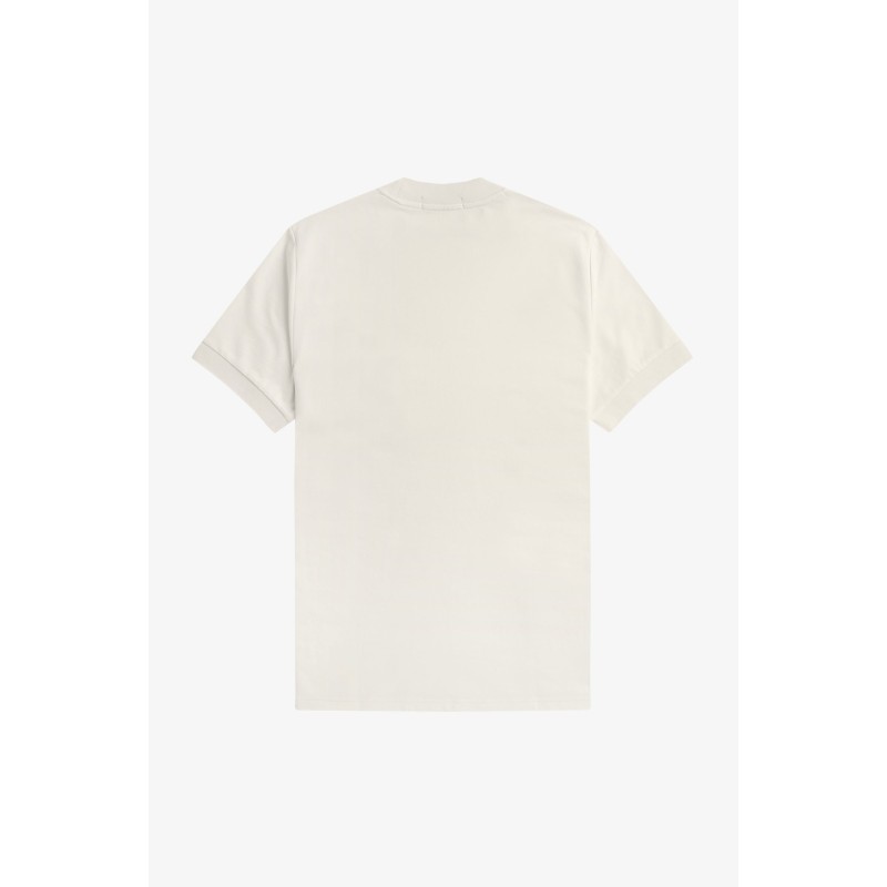 Fred Perry Ανδρικό Loopback Jersey Pocket T-Shirt Μ4650-560 Εκρού