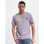 Timberland Ανδρική Μπλούζα T-Shirt Linear Logo TB0A5UPQEG7 Μωβ