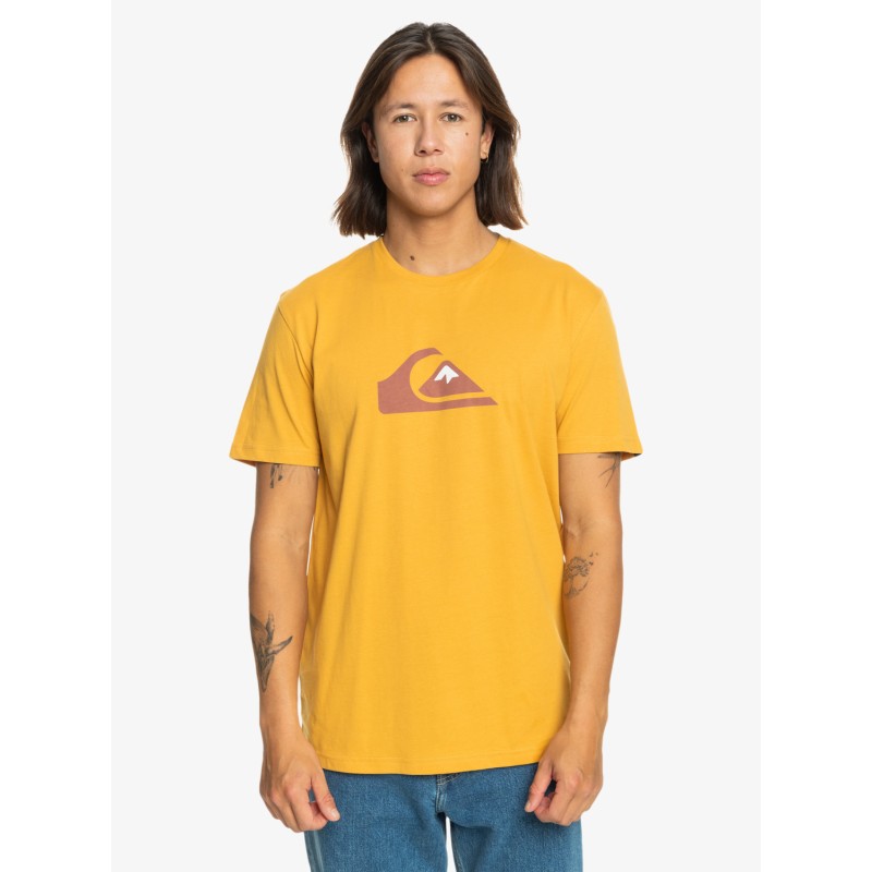 Quiksilver Comp Ανδρικό T-shirt Με Λογότυπο EQYZT07658-YLC0 Κίτρινο