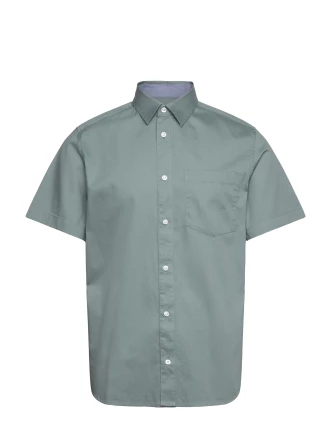 Tom Tailor Ανδρικό Κοντομάνικο Πουκάμισο Bedford Shirt 1040120-27475 Πράσινο
