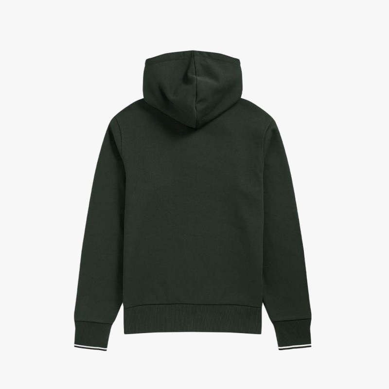Fred Perry Ανδρική Ζακέτα Με Κουκούλα Hooded Zip Through Sweatshirt J7536-Q20 Πράσινο