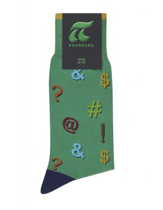 Pournara Ανδρικές Κάλτσες One Size Χωρίς Ραφές 3700-04 Πράσινο