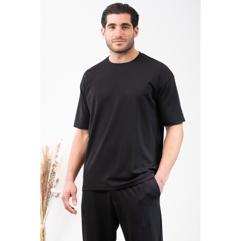 Vittorio Ανδρική Μπλούζα Overshirt Vittorio 300-24-FEVER Black
