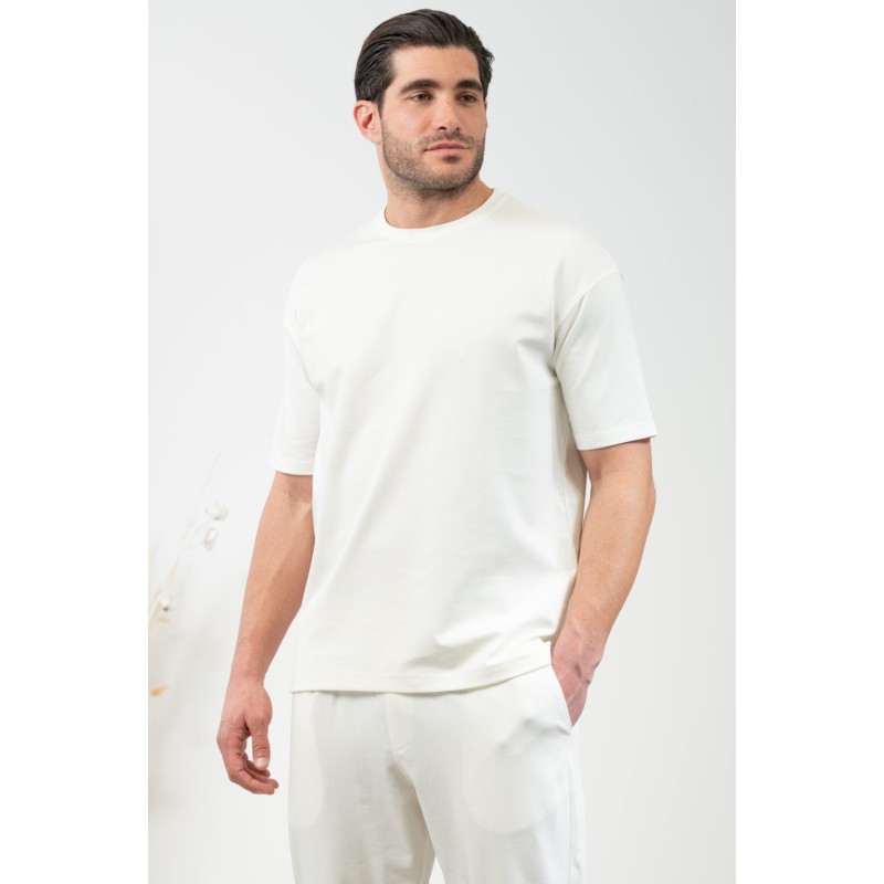 Vittorio Ανδρική Μπλούζα Overshirt Vittorio 300-24-FEVER Off White