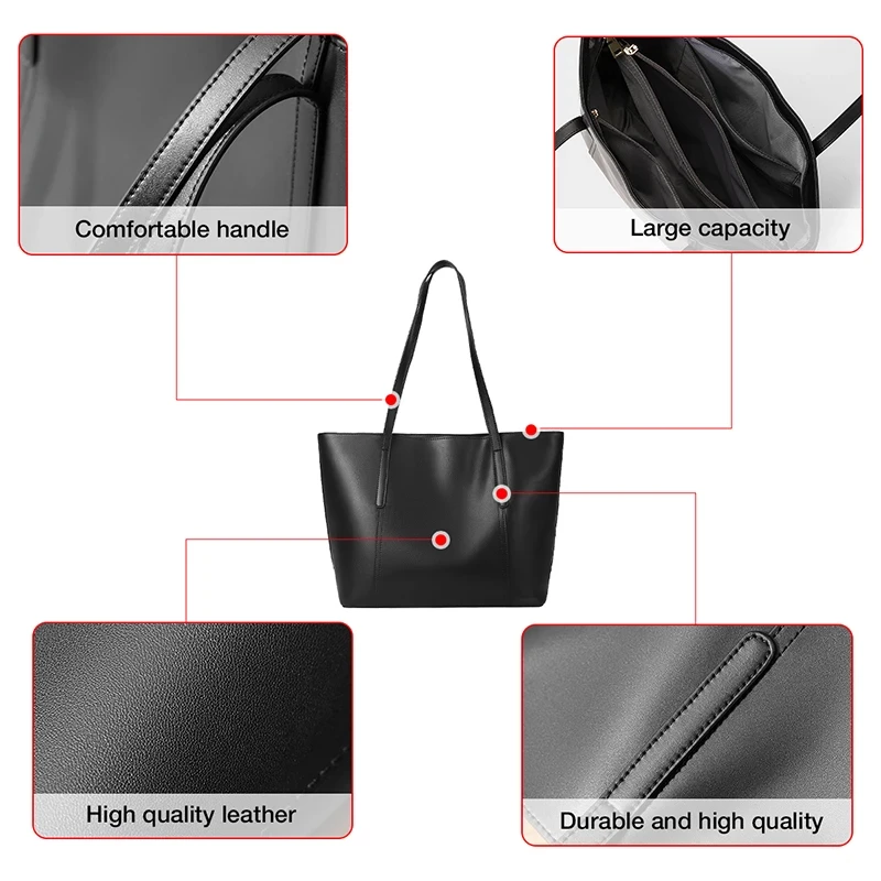 FOXER Handbags Office Bags Lady Commuter Totes Split Leather Large Capacity Top Handbag Women s Fashion 3 tobros.gr