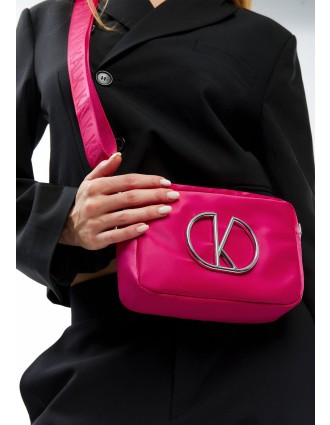 Γυναικεία Τσάντα Χιαστί Kalk KLABAG15-0012 ροζ/φούξια