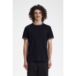 Fred Perry Ανδρική Μπλούζα Τ-Shirt Twin Tipped M1588-T55 Μπλε Σκούρο