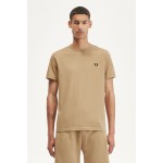 Fred Perry Ανδρικό T-shirt Contrast Tape Ringer M4613-V19 Καφέ