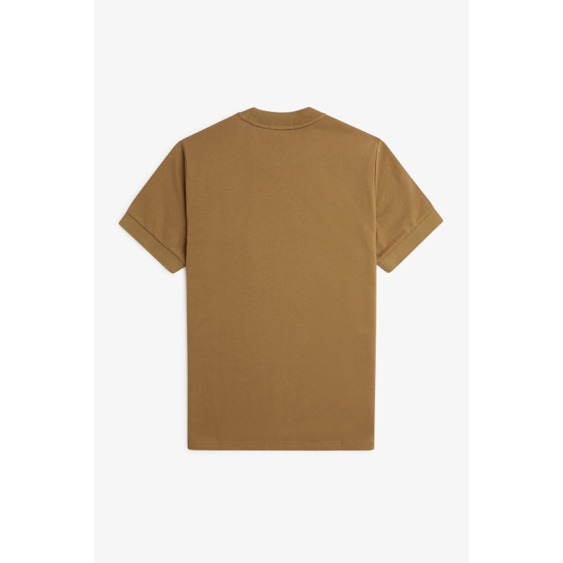 Fred Perry Ανδρικό Loopback Jersey Pocket T-Shirt M4650-W14 Καφέ