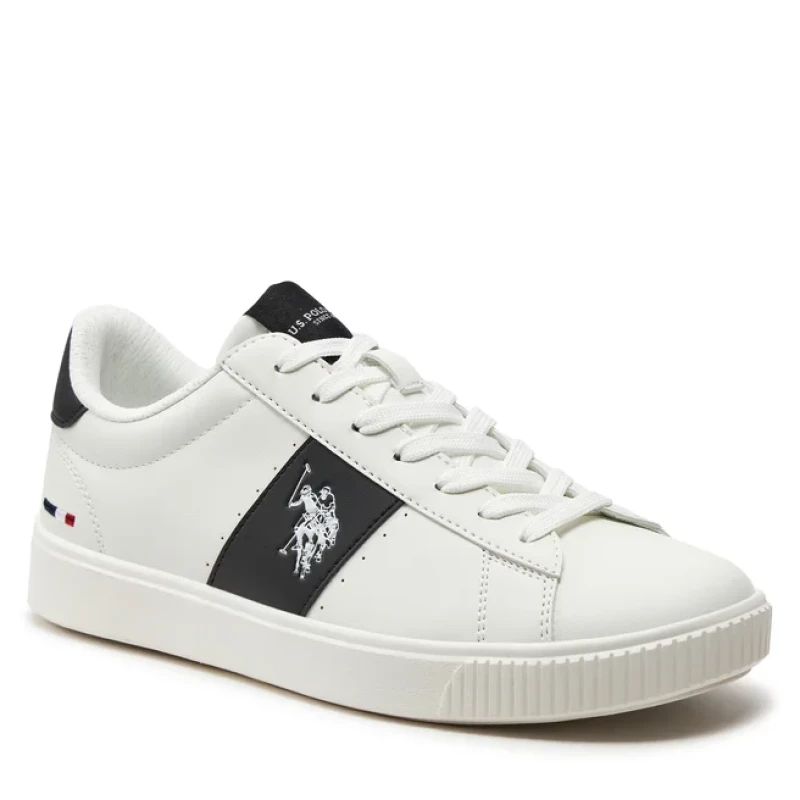 U.S. Polo Assn. Ανδρικά Sneakers TYMES009 WHI-BLK01 Λευκό