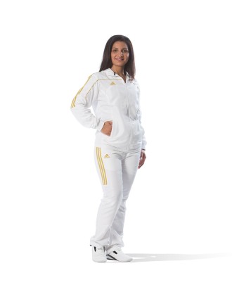 Αθλητική Φόρμα Adidas TEAM Άσπρη/Χρυσαφί – TR40