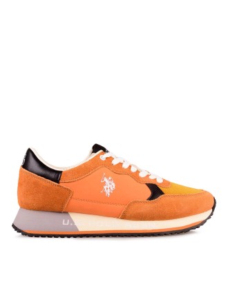 U.S. Polo Assn. Ανδρικά Sneakers CLEEF006-ORA-BLK02 Πορτοκαλί