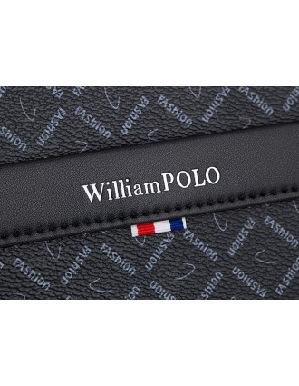 Χαρτοφύλακας PVC William Polo 203060 black