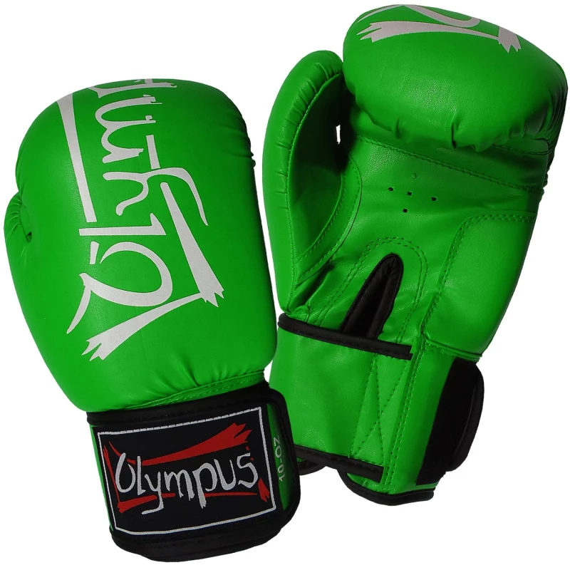 40048 boxing gloves olympus pvc training 3 green 3 tobros.gr