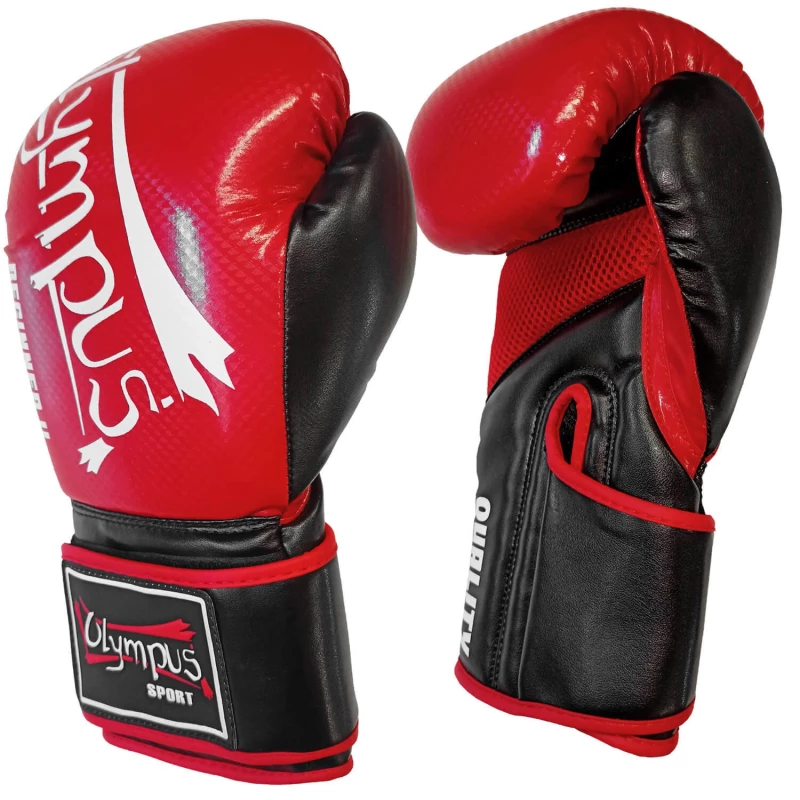 401080 boxing gloves olympus beginner 2 red black angle 2 tobros.gr
