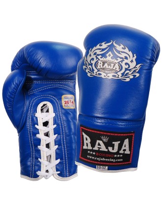 Πυγμαχικά Γάντια RAJA Γνήσιο Δέρμα - RBGV-1 με Κορδόνι COMPETITION