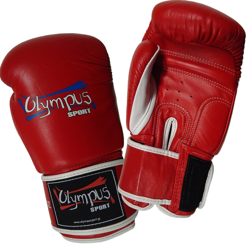 401402 boxing gloves olympus by raja leather double color red white 3 tobros.gr